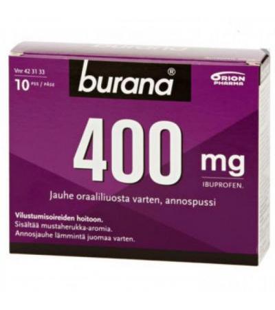 Порошок жаропонижающий и болеутоляющий Burana 400 мг 10 шт Burana