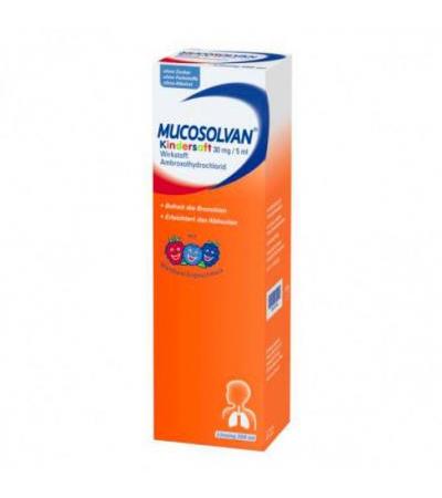 Препарат  для детей лазолван от кашля MUCOSOLVAN Kindersaft 30 mg/5 ml 250 мл MUCOSOLVAN