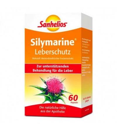 Препарат для лечения печени с расторопшей SILYMARINE Leberschutz Kapseln 60 капсул Borner