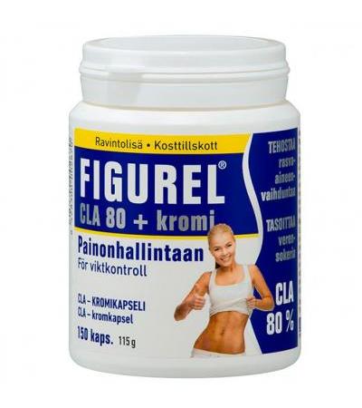 Препарат для похудания Figurel CLA 80 + kromi 150 капсул Hankintatukku