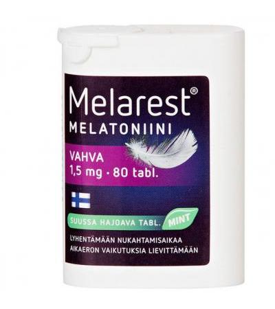 Препарат от бессонницы  с мятой MELAREST VAHVA MINT 1.5 MG 80 таблеток Melarest
