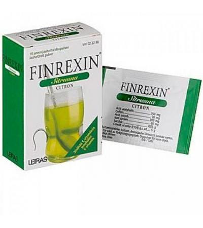 Препарат от боли и лихорадки FINREXIN SITRUUNA с лимоном 20 пакетиков Takeda