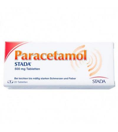 Препарат от боли и лихорадки PARACETAMOL STADA 500 mg Tabletten 20 шт Stada