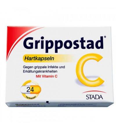 Препарат от простуды с витамином С GRIPPOSTAD C Hartkapseln 24 капсулы Stada
