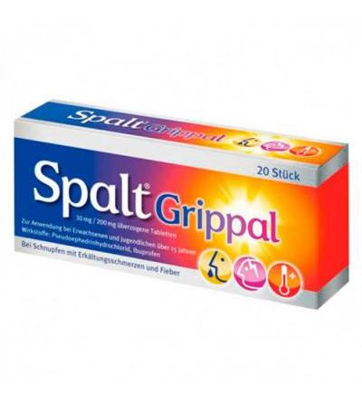 Препарат от простуды SPALTGRIPPAL 30 mg/200 mg überzogene Tabletten 20 шт Spalt