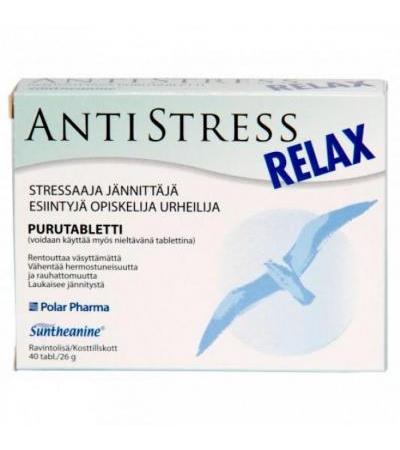 Препарат против стрессов AntiStress Relax 40 таблеток Polar Pharma