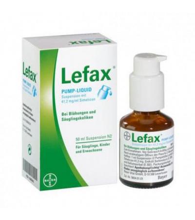 Препарат жидкий с помпой от вздутия живота LEFAX Pump Liquid 50 мл Lefax