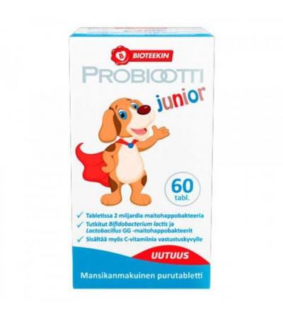 Пробиотик Probiootti junior для детей 60 жевательные таблетки Bioteekki