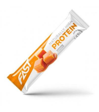 Протеиновый батончик NATURALLY HIGH PROTEIN с карамелью 35 гр FAST
