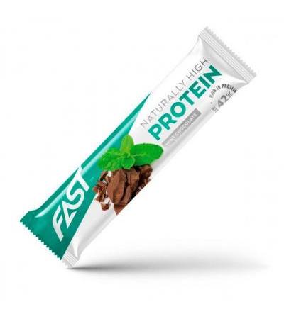 Протеиновый батончик NATURALLY HIGH PROTEIN в шоколаде с мятой 35 гр FAST