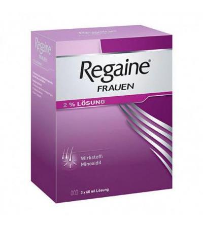 Раствор для женщин от выпадения волос REGAINE Frauen Lösung 3 X 60 мл REGAINE