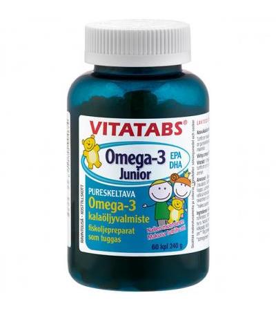Рыбий жир для детей Vitatabs Omega-3 Junior 60 капсул Hankintatukku