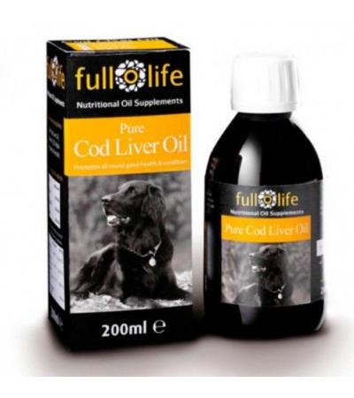 Рыбий жир Pure Cod Liver Oil Омега-3 для собак 200 мл Fullolife