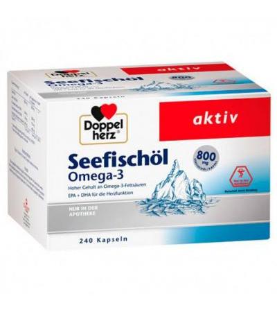 Рыбий жир Seefischöl Omega-3 800 mg 240 капсул DoppelHerz