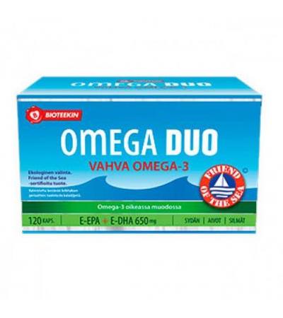 Рыбий жир в капсулах Duo Omega Vahva Omega-3 60 капсул Bioteekki