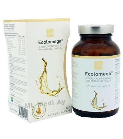 Рыбий жир в капсулах Ecolomega 120 шт Ecolomega