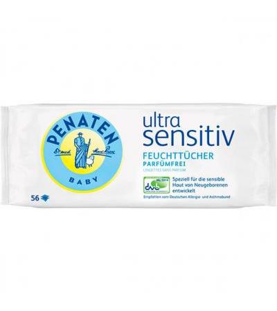 Салфетки для младенцев Penaten Baby Ultra Sensitive 56 шт PENATEN