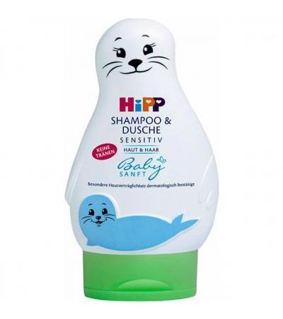 Шампунь и гель для душа детский HiPP Babysanft Shampoo & Dusche 200 мл Hipp