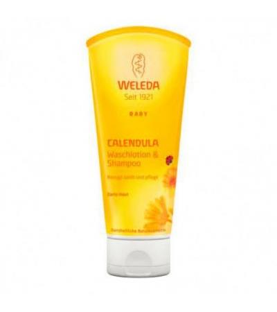 Шампунь с календулой для тела младенцев Calendula Waschlotion & Shampoo 200 мл Weleda