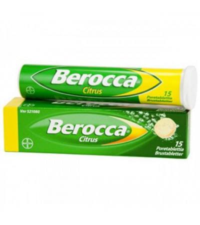 Шипучие таблетки В комплекса Berocco CITRUS 15 шт Bayer