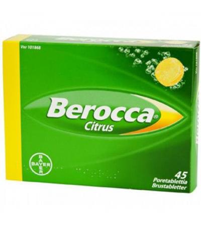 Шипучие таблетки В комплекса Berocco CITRUS 45 шт Bayer