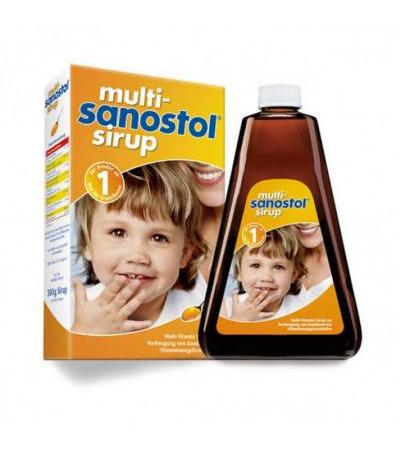 Сироп мультивитаминный для маленьких детей от 1 года MULTI SANOSTOL Sirup 300 гр Sanostol