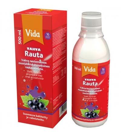 Сироп с железом Vida Vahva nestemäinen rautavalmiste 500 мл Vida