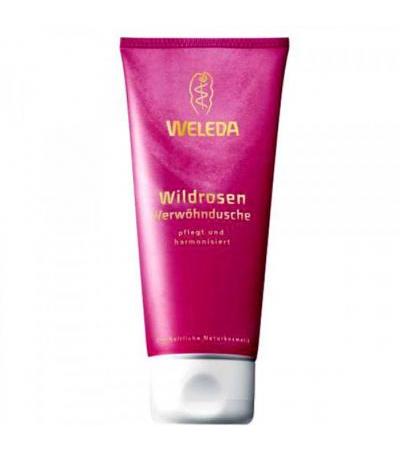 Сливочный розовый крем для мытья тела WELEDA Wildrosen Verwöhndusche 200 мл Weleda