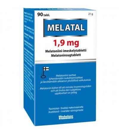 Снотворное Melatal 1,9 mg 90 таблеток Vitabalans