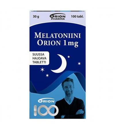 Снотворное MELATONIINI ORION 1MG SUUSSA HAJOAVA 100 таблеток Orion