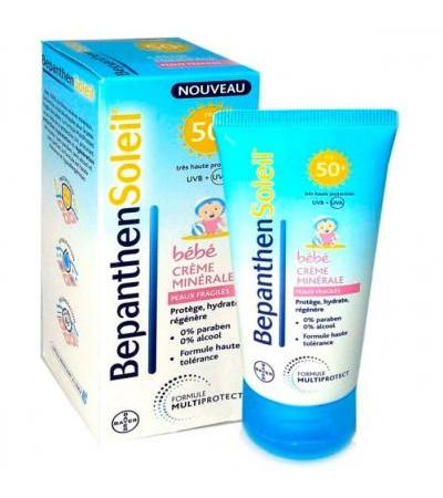 Солнцезащитный детский крем BEPANTHEN SOLEIL CREME MINERALE BEBE 50+ 50 мл Bepanthen