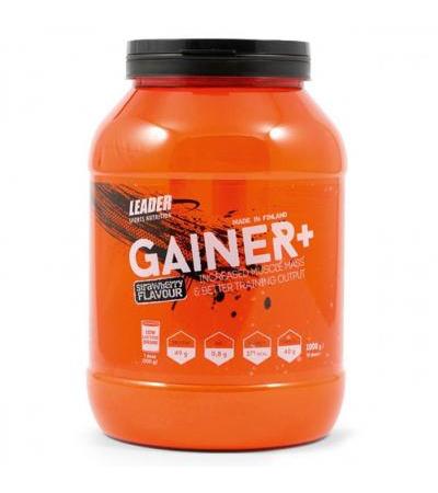 Спортивное питание с клубникой GAINER + STRAWBERRY 1000 гр Leader