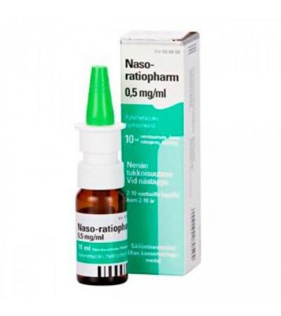 Спрей от насморка с ксилометазолином для детей NASO 0,5 мг / мл 10 ML RatioPharm