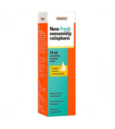 Спрей от насморка с кунжутным маслом NASO FRESH SEESAMIÖLJY 10 ML RatioPharm