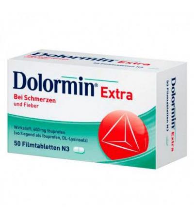 Средство от боли DOLORMIN Extra Filmtabletten 50 таблеток Dolormin