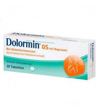 Средство от боли в суставах DOLORMIN GS mit Naproxen 20 таблеток Dolormin