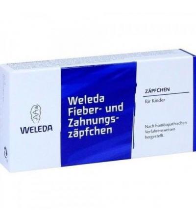 Свечи для детей от лихорадки при прорезании зубов Weleda FIEBER- UND ZAHNUNGSZÄPFCHEN 10 шт Weleda