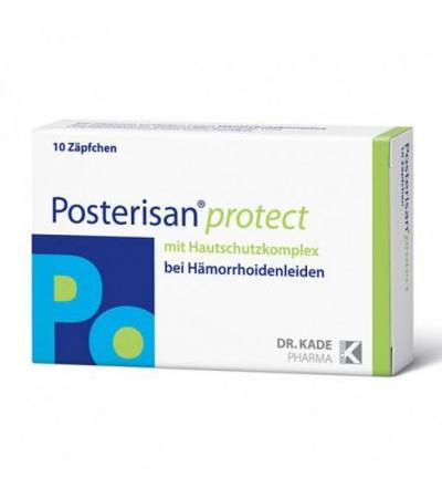 Свечи для помощи при геморрое POSTERISAN protect Suppositorien 10 шт POSTERISAN