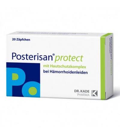 Свечи для помощи при геморрое POSTERISAN protect Suppositorien 20 шт POSTERISAN