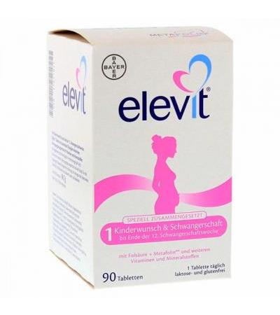 Таблетки для беременных до 12 недели ELEVIT 1 Kinderwunsch & Schwangerschaft Tabletten 90 шт Bayer