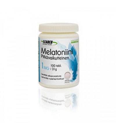 Таблетки для сна с мелотанином  Melatoniini Pitkävaikutteinen 1 mg 100 шт Leader