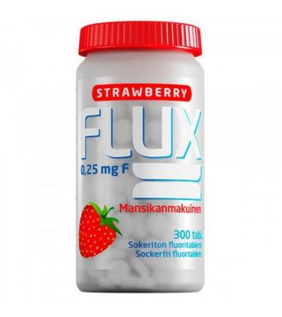 Таблетки Фторида натрия с клубникой FLUX STRAWBERRY 0,25 мг 300 шт Actavis