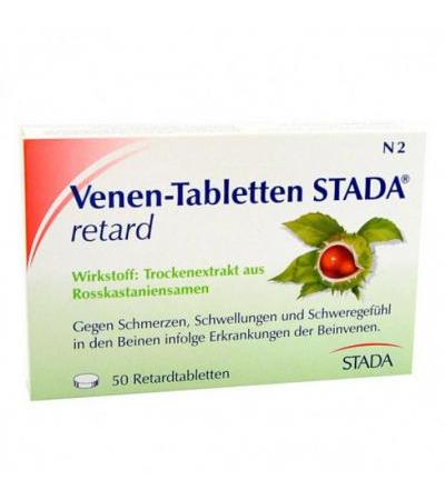 Таблетки при венозной недостаточности VENEN-TABLETTEN STADA retard 50 шт Stada