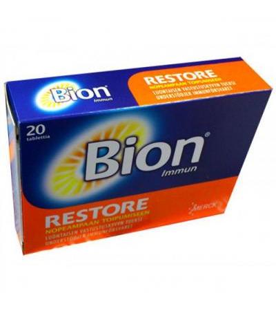 Таблетки жевательные восстановительные Bion3 RESTORE 20 шт. Bion3