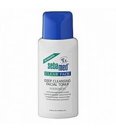 Тонер для глубокой очистки лица CLEAR FACE DEEP CLEANSING FACIAL TONER 150 мл SebaMed