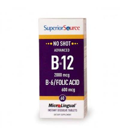 Витамин B12 Metyylikobalamiini 5mg + B6 + Foolihappo 800µg 60 таблеток FutMed