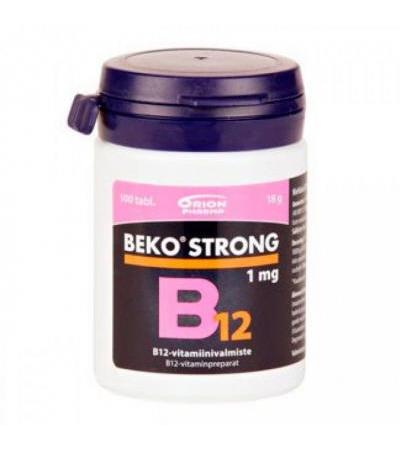 Витамин BEKO STRONG B12 1 мг 100 таблеток Orion