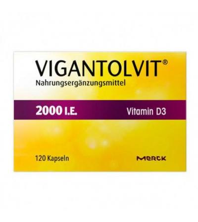 Витамин Д3 2000 ME VIGANTOLVIT 2.000 I.E. Vitamin D3 120 капсул Merck