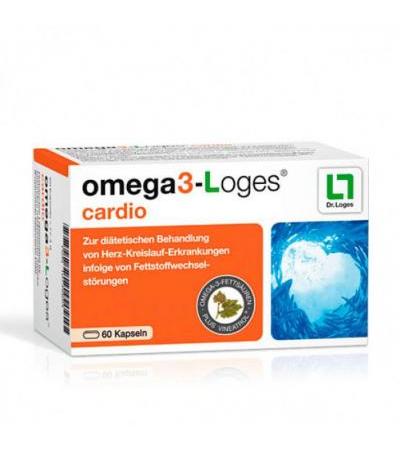 Витамин для сердца OMEGA 3-Loges cardio Kapseln 60 капсул Loges