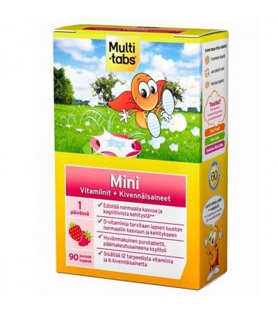 Витамин Mini малина-клубника 90 шт.  Multi-Tabs